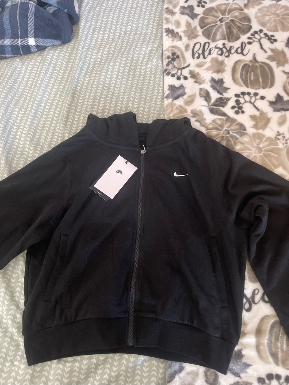 BRAND NEW NIKE WOMEN TERRY FLEECE ZIP UP